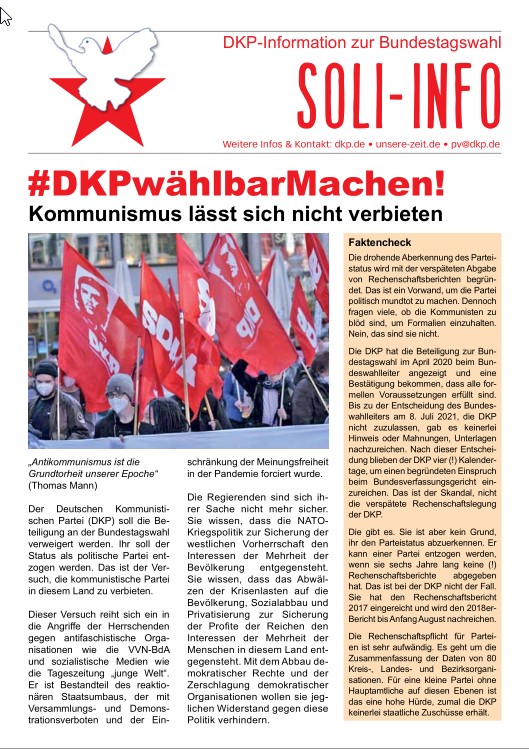 #DKPwählbarMachen! Kommunismus lässt sich nicht verbieten
